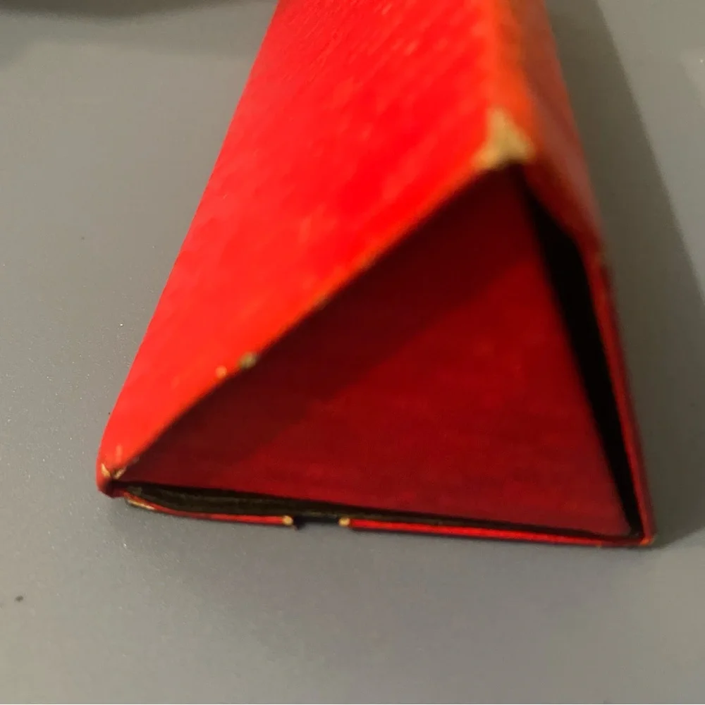 Caviar Red Cosmetic/Accessory Box with Gold Logo